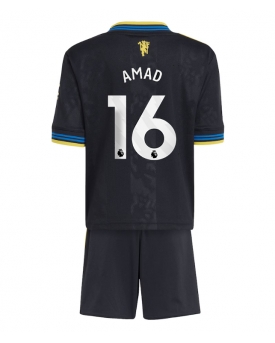 Billige Fotballdrakt Manchester United Amad Diallo #16 Replika Tredjedraktsett Barn 2025-26 Kortermet (med bukser)